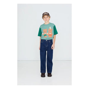 Tinycottons - Camiseta de algodón orgánico Tea Room | Verde