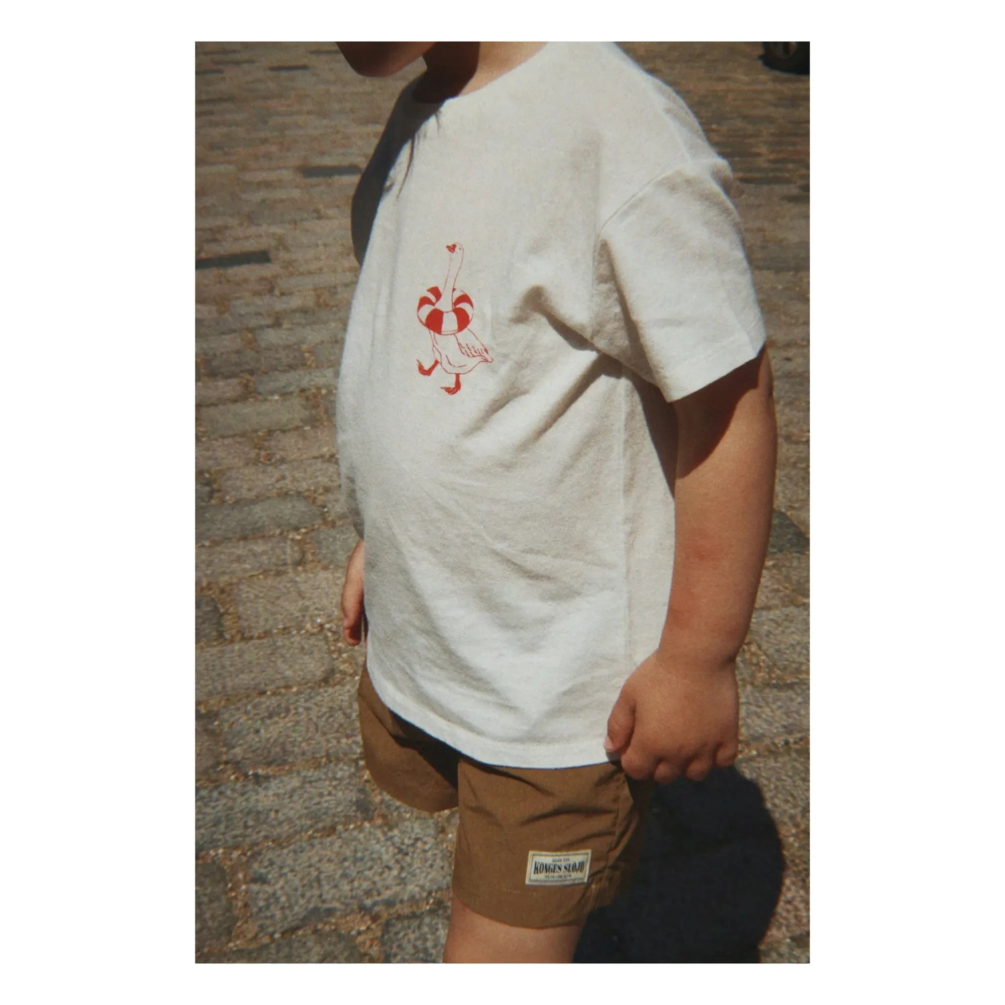 Konges Sløjd - Camiseta de algodón orgánico Era Duck | Blanca