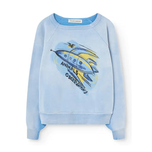 The Animals Observatory - Sudadera Shark Rocket | Azul claro