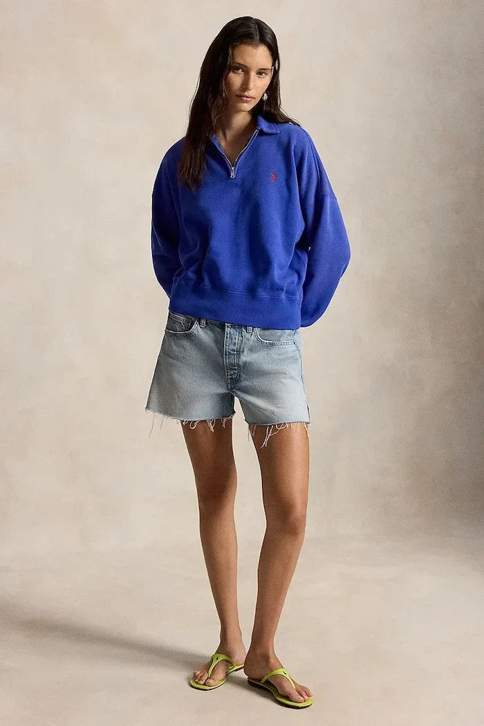 Sudadera con cremallera de algodón para mujer Polo Ralph Lauren