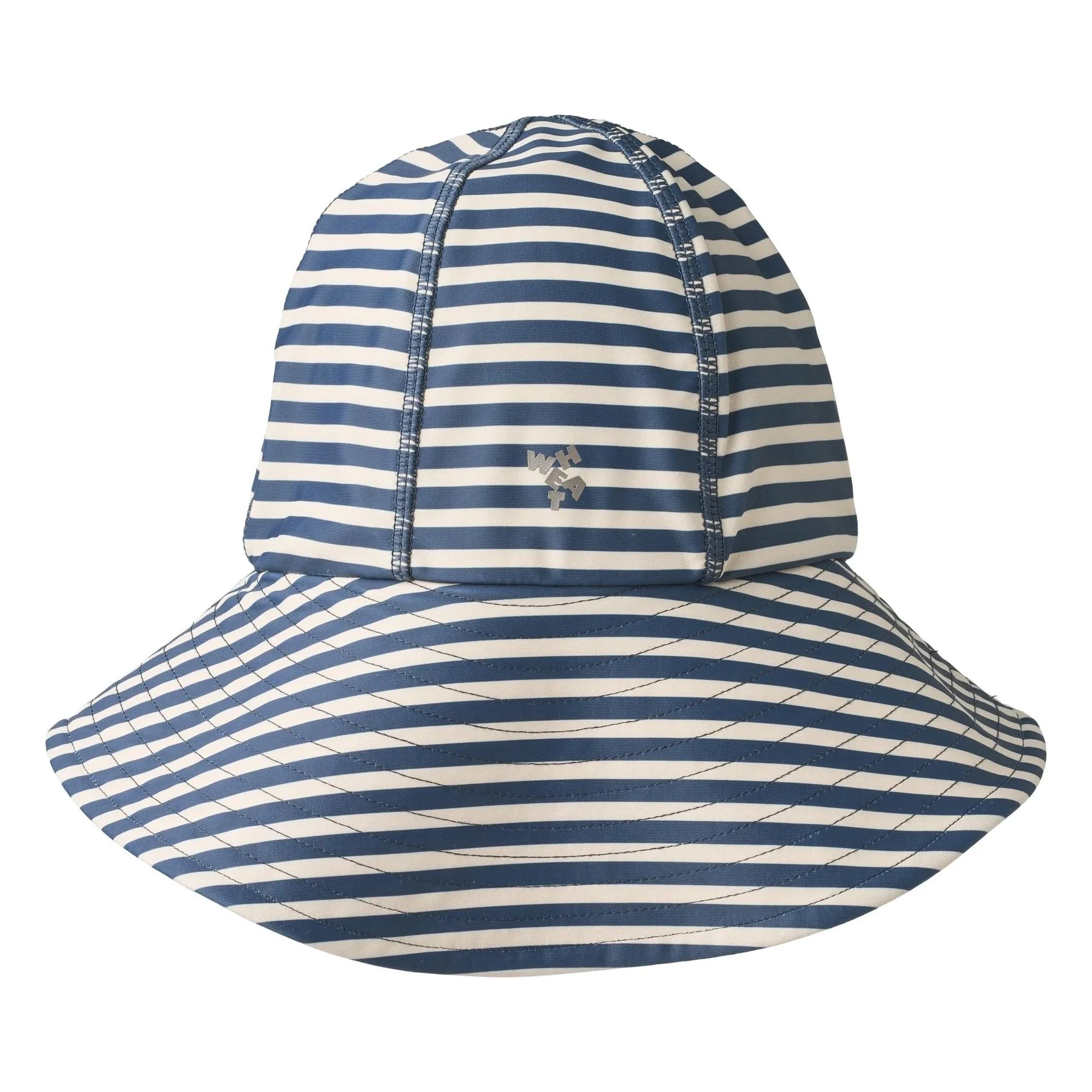 Wheat - Gorra con protección UV a rayas Bora de fibras recicladas | Azul oscuro
