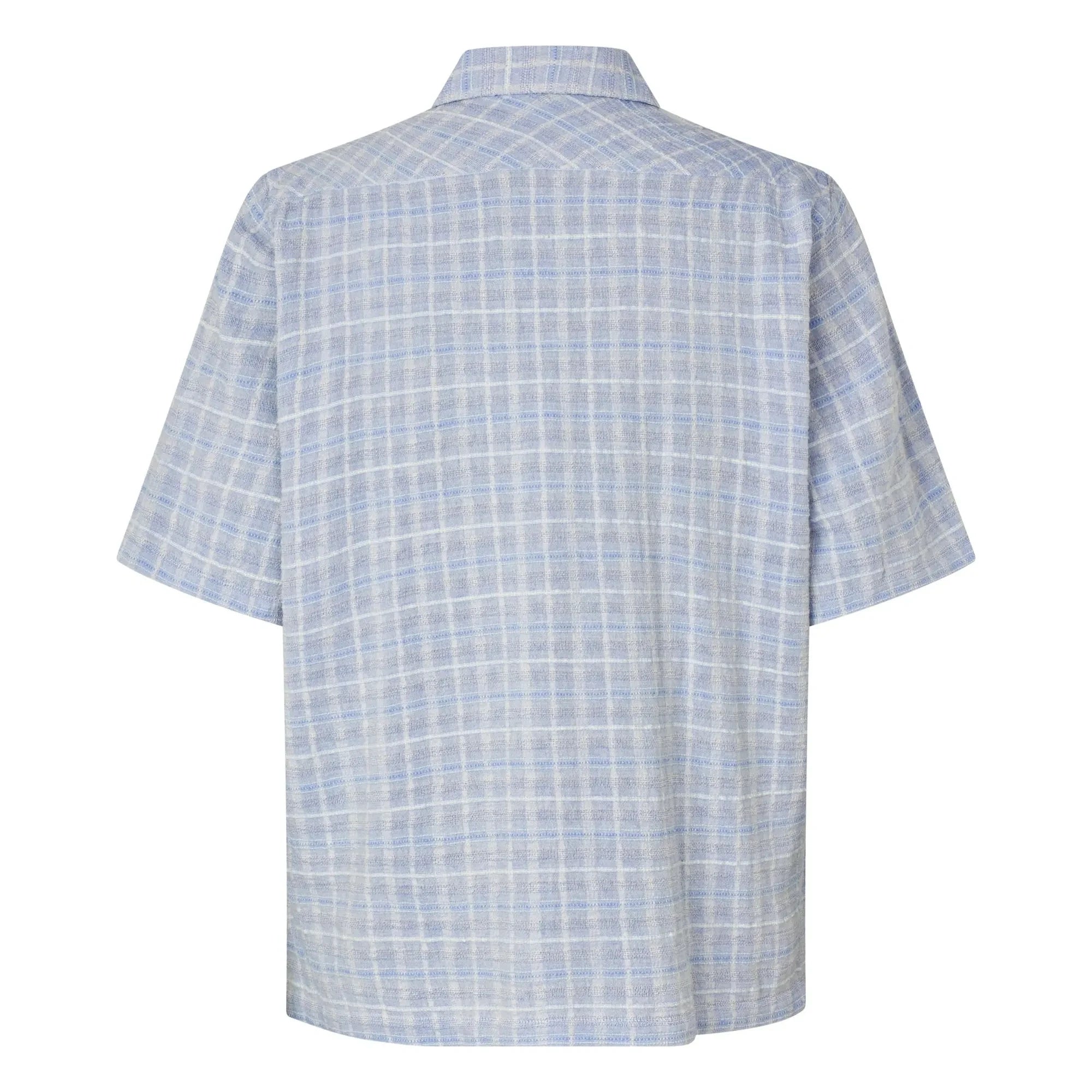 Samsoe Samsoe - Camisa de manga corta de algodón Saayo | Azul claro