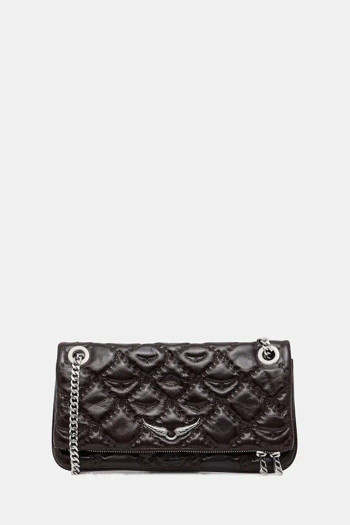 Bolso de piel ZADIG&VOLTAIRE ROCK II VINTAGE MONOGRAM