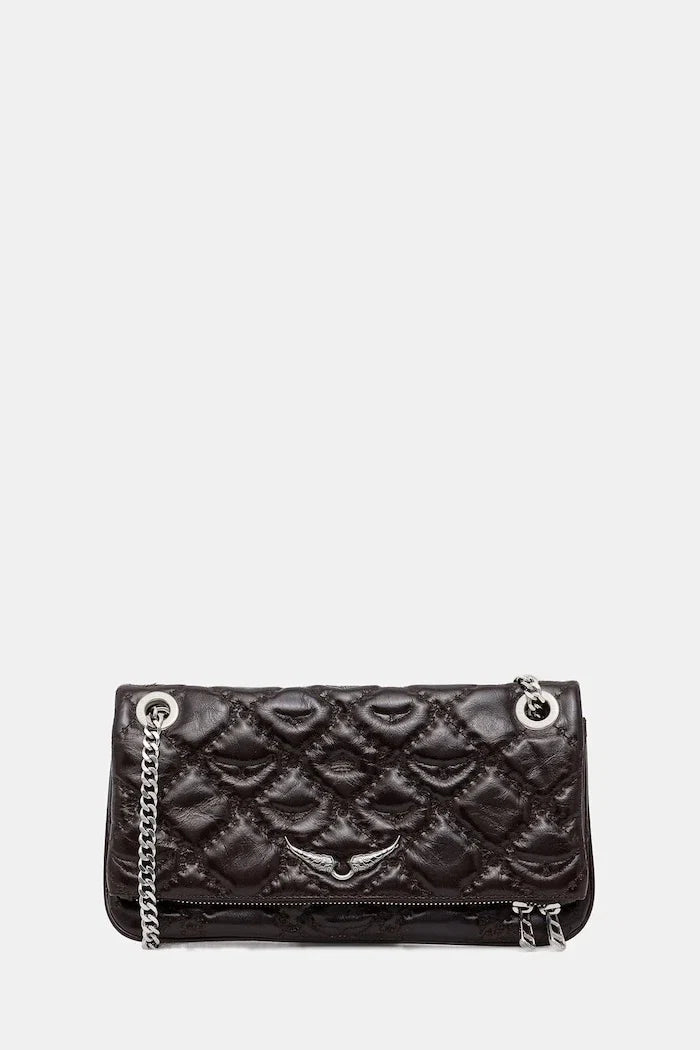 Bolso de piel ZADIG&VOLTAIRE ROCK II VINTAGE MONOGRAM