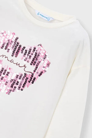 Blusa de manga larga de algodón para niños Mayoral