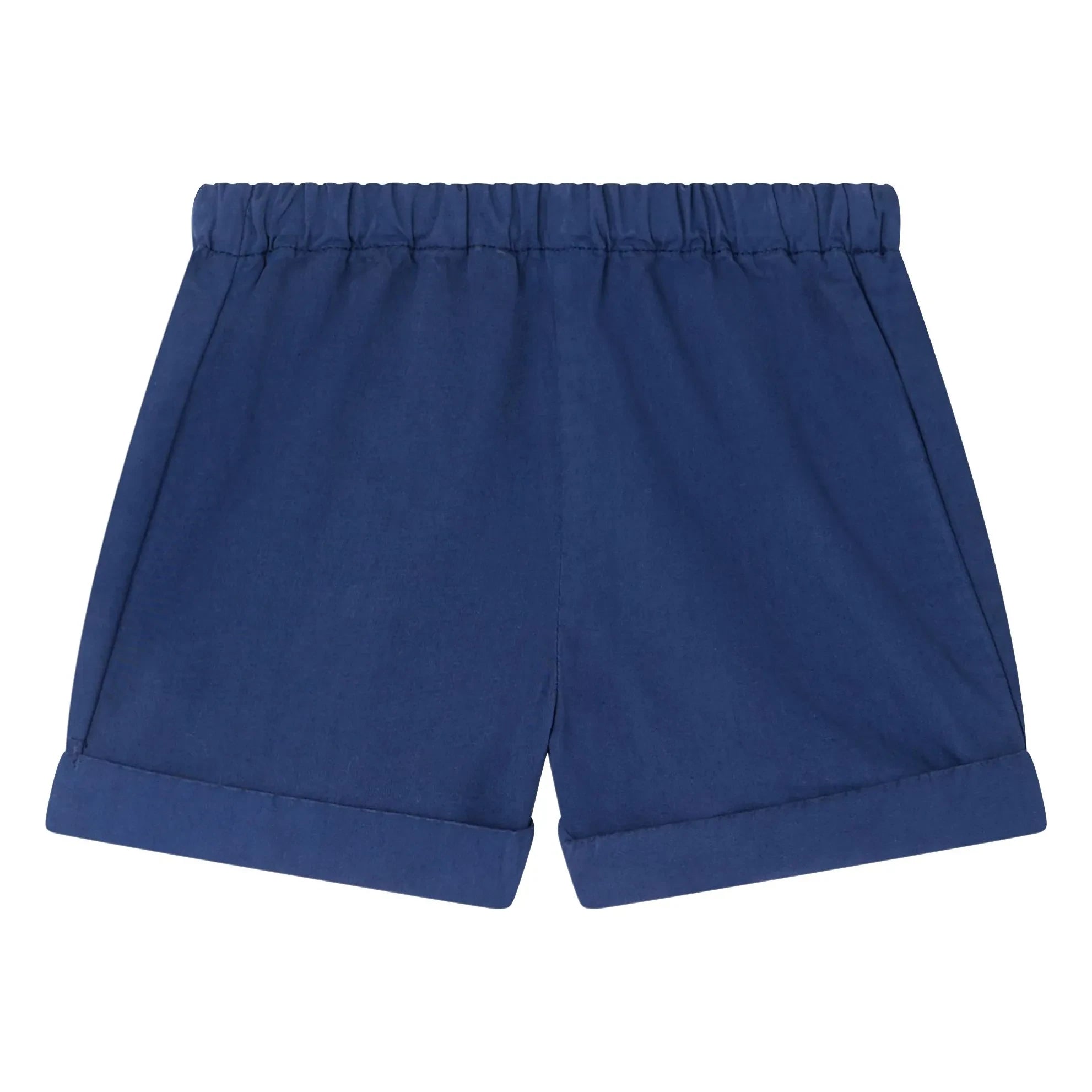 Bonpoint - Pantalón corto Ecady de popelín de algodón orgánico | Azul marino