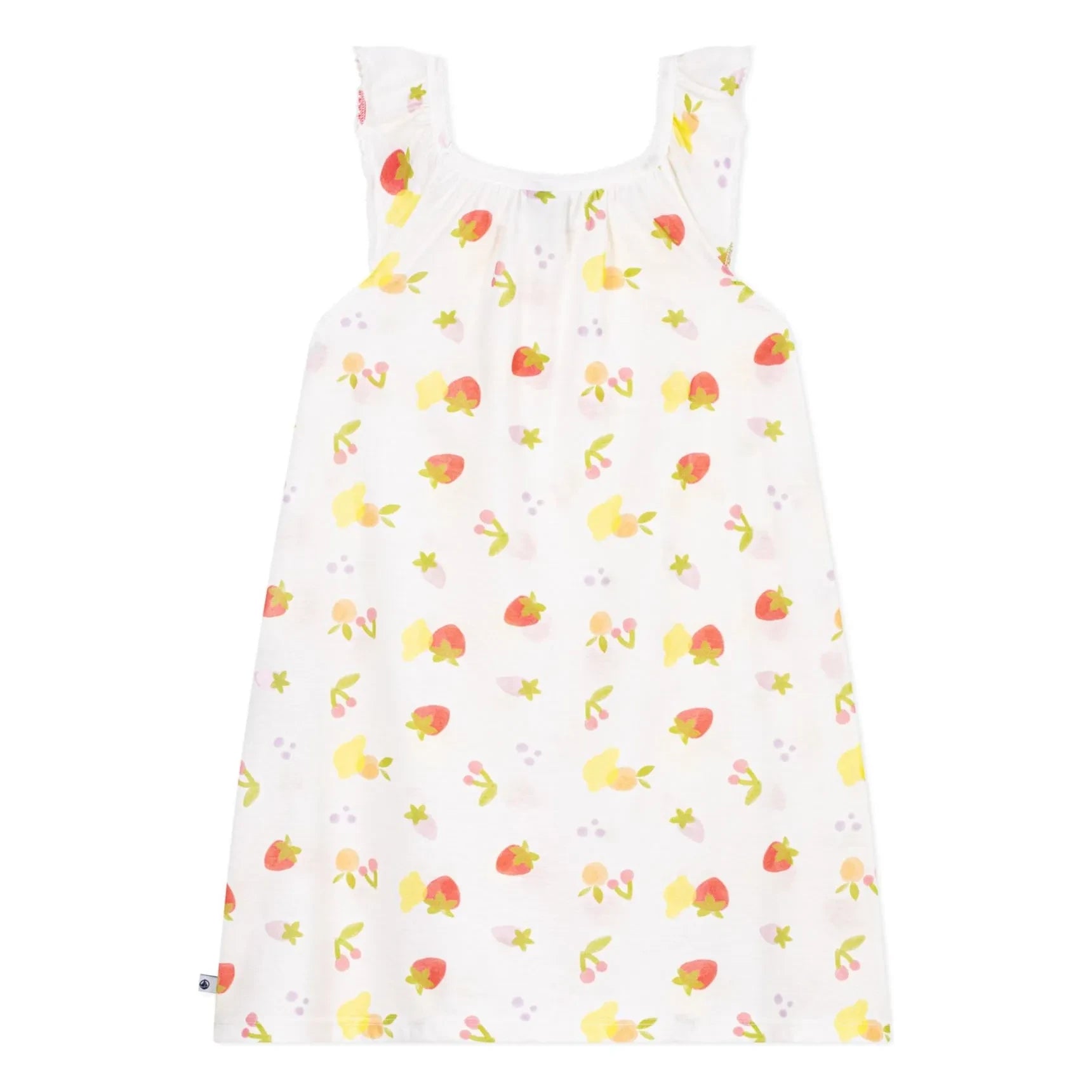 Petit Bateau - Camisón estampado de frutas | Crudo