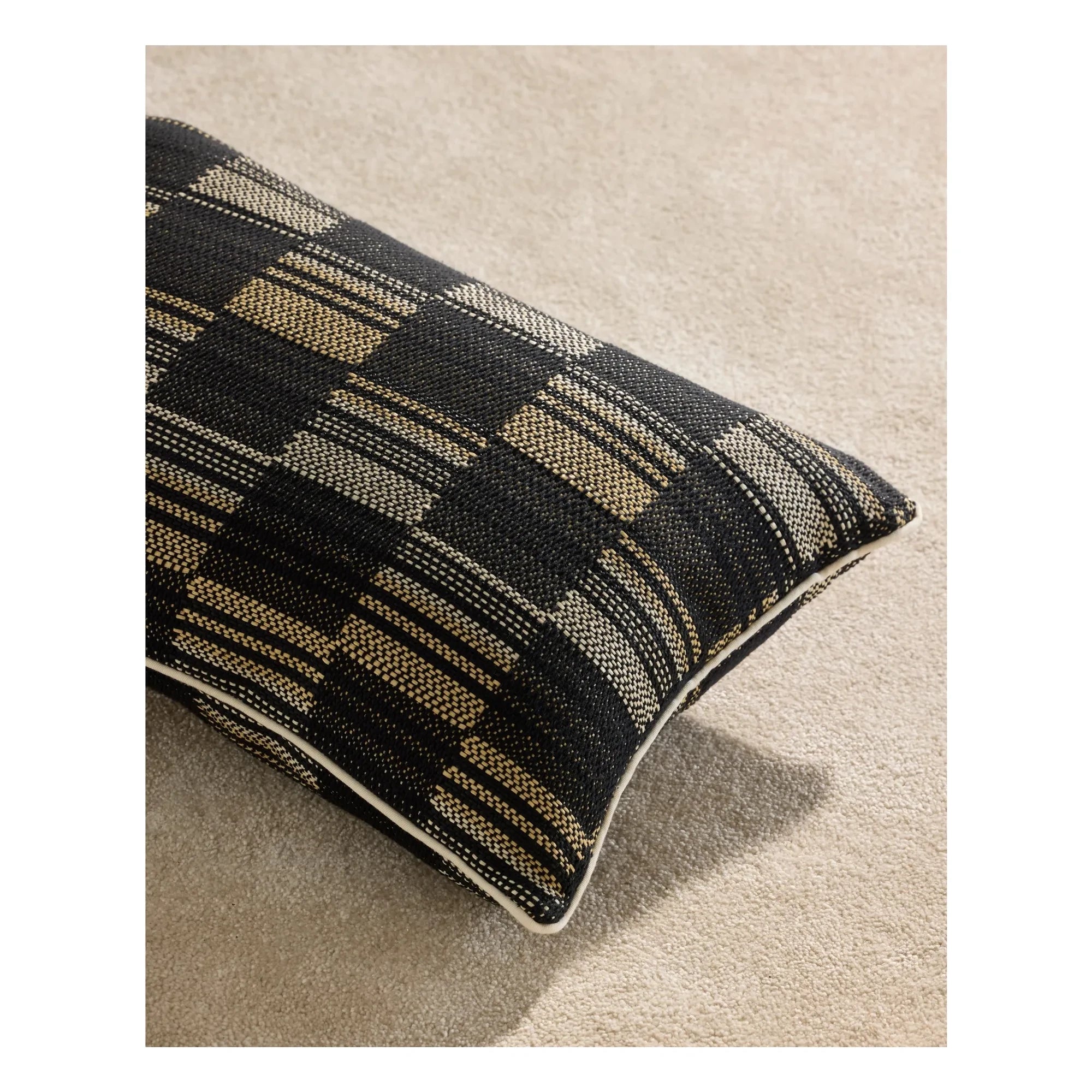 Maison Sarah Lavoine - Cojín Damier | Negro