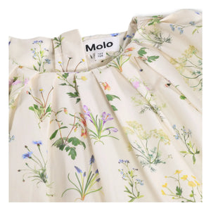 Molo - Vestido de algodón orgánico Christen Fleurie | Crudo