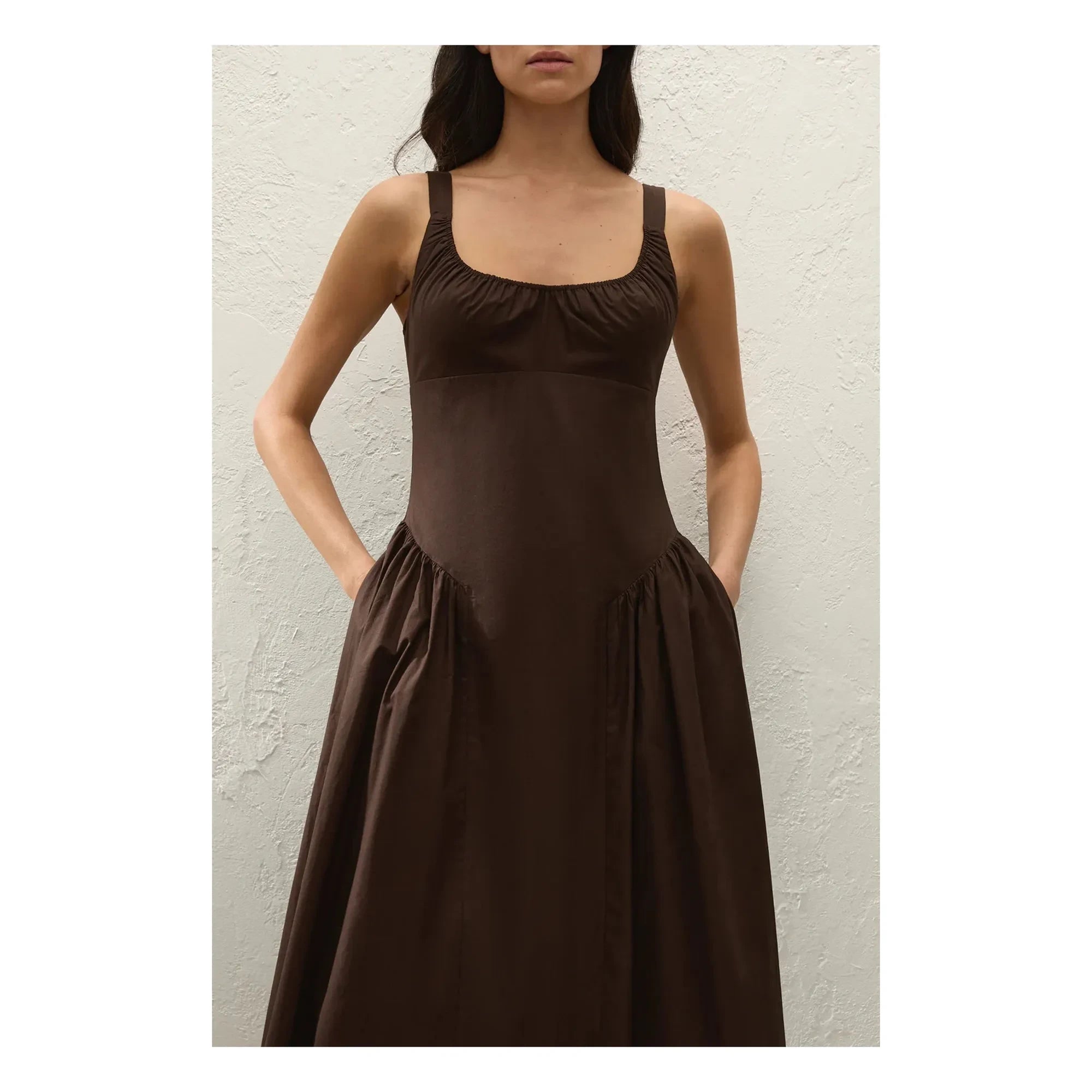 Faithfull the Brand - Vestido de algodón Marcella | Café