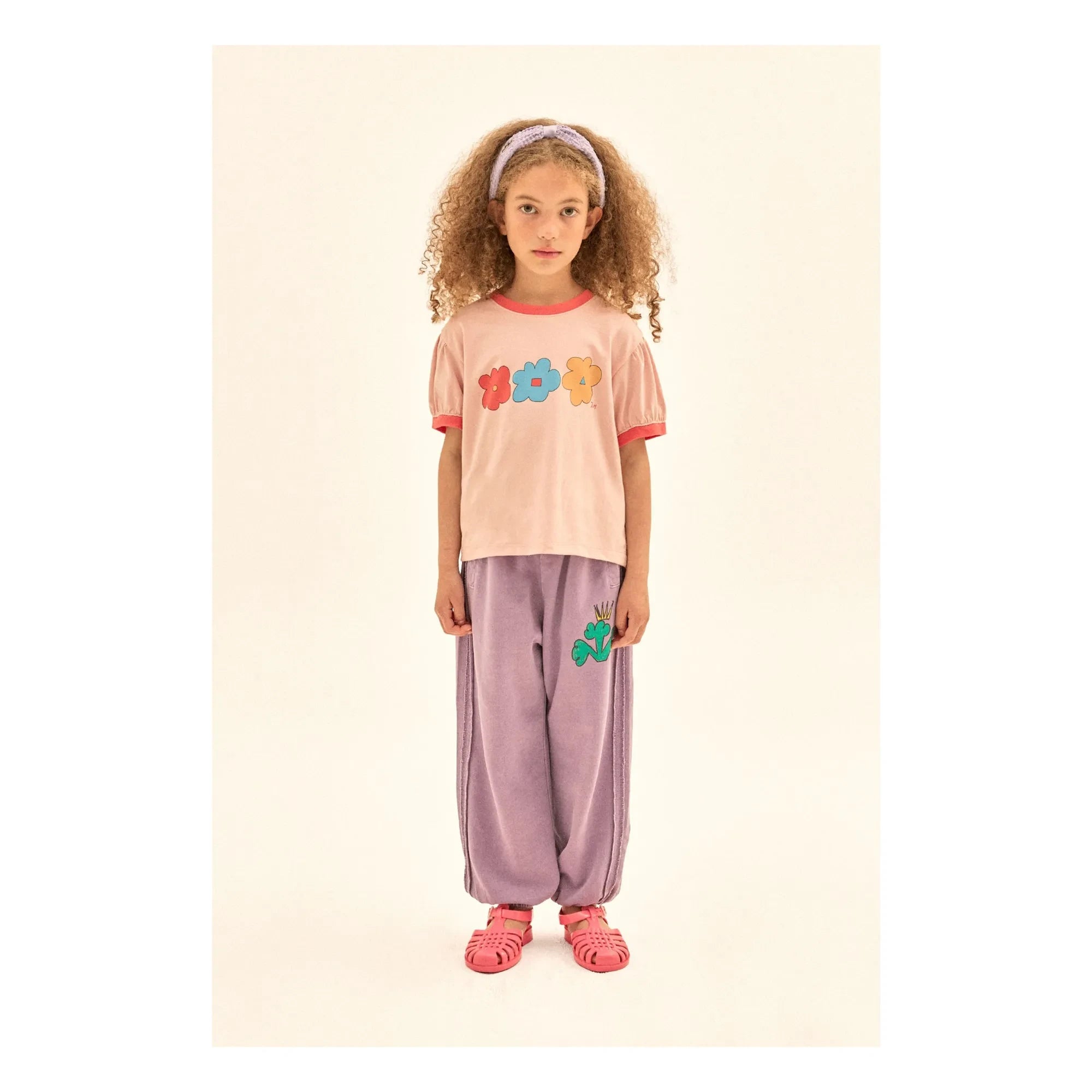 Jelly Mallow - Camiseta Flores | Rosa empolvado