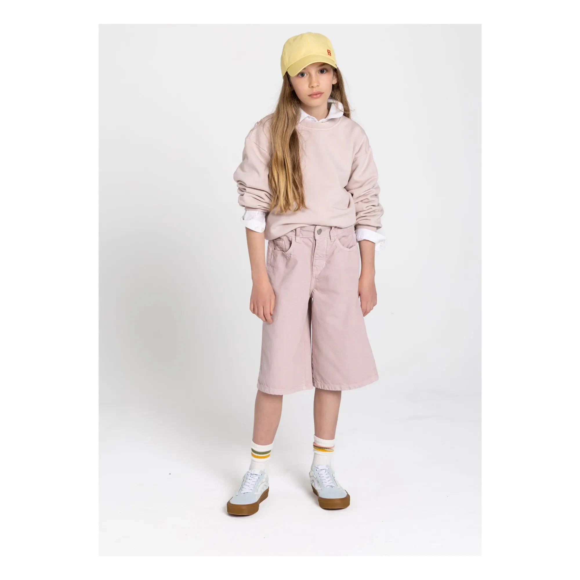 Smallable Kid - Sudadera de algodón orgánico Maia | Rosa pálido