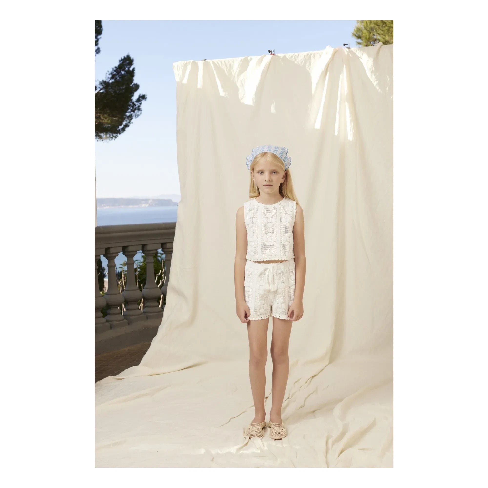 Bebe Organic - Shorts de ganchillo Inez | Crudo