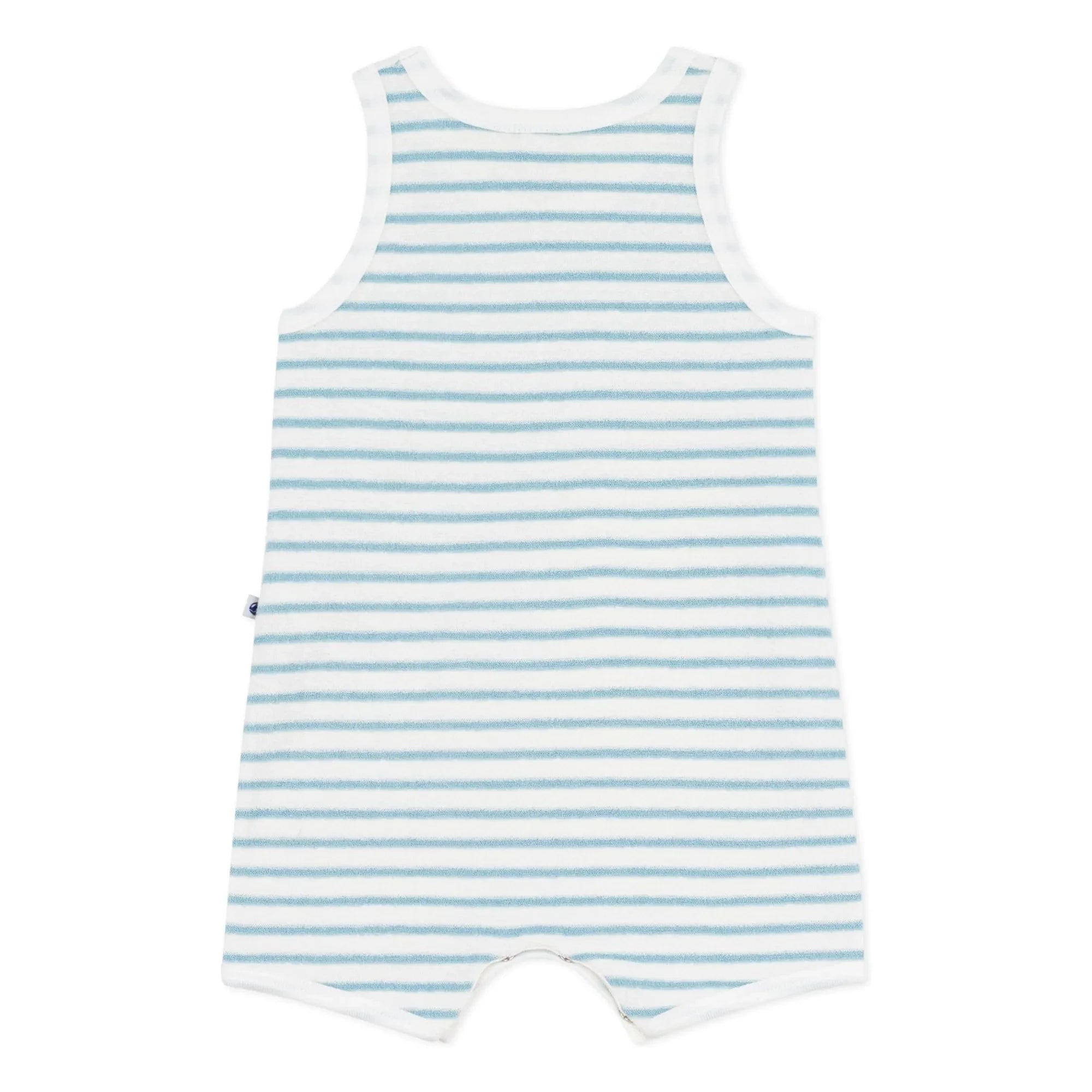 Petit Bateau - Mono de toalla a rayas | Azul