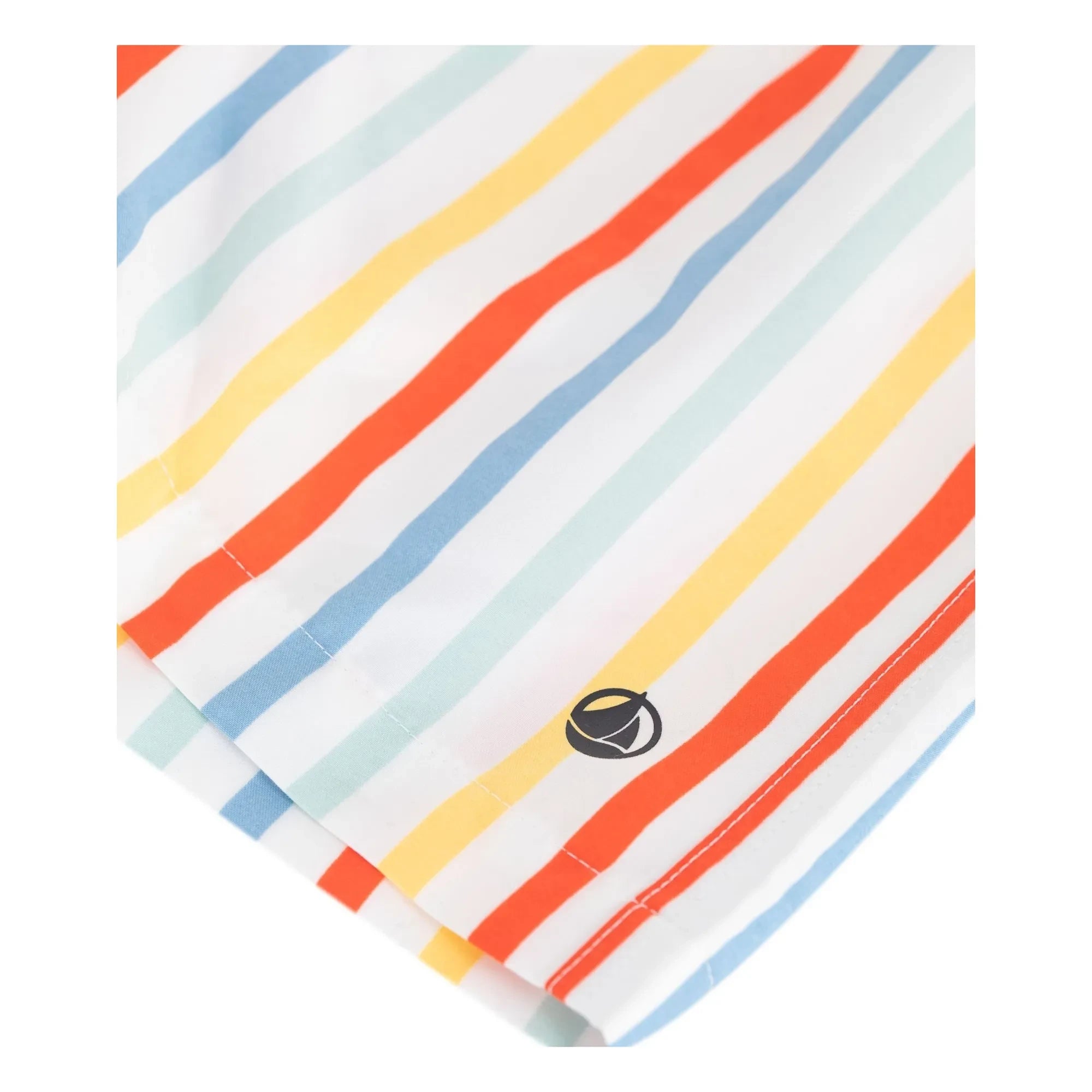 Petit Bateau - Bañador con rayas de fibra reciclada | Amarillo