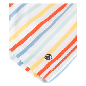 Petit Bateau - Bañador con rayas de fibra reciclada | Amarillo