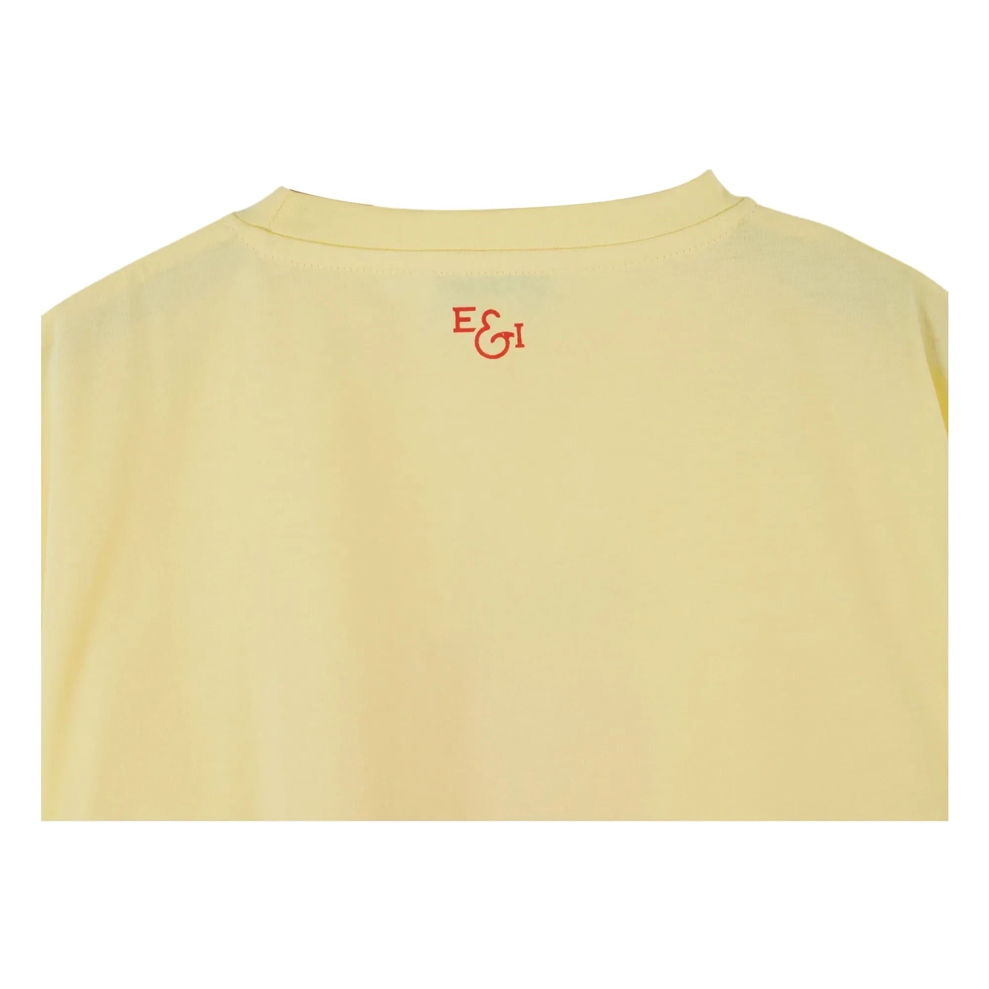Emile et Ida - Camiseta de algodón orgánico Apple | Amarillo pálido