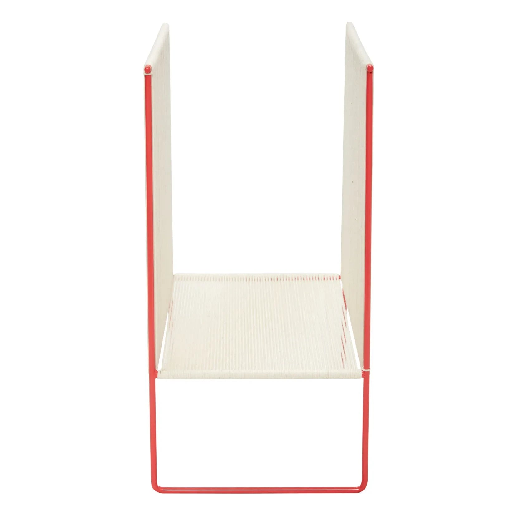 Hübsch - Revistero de metal y cuerda | Rojo