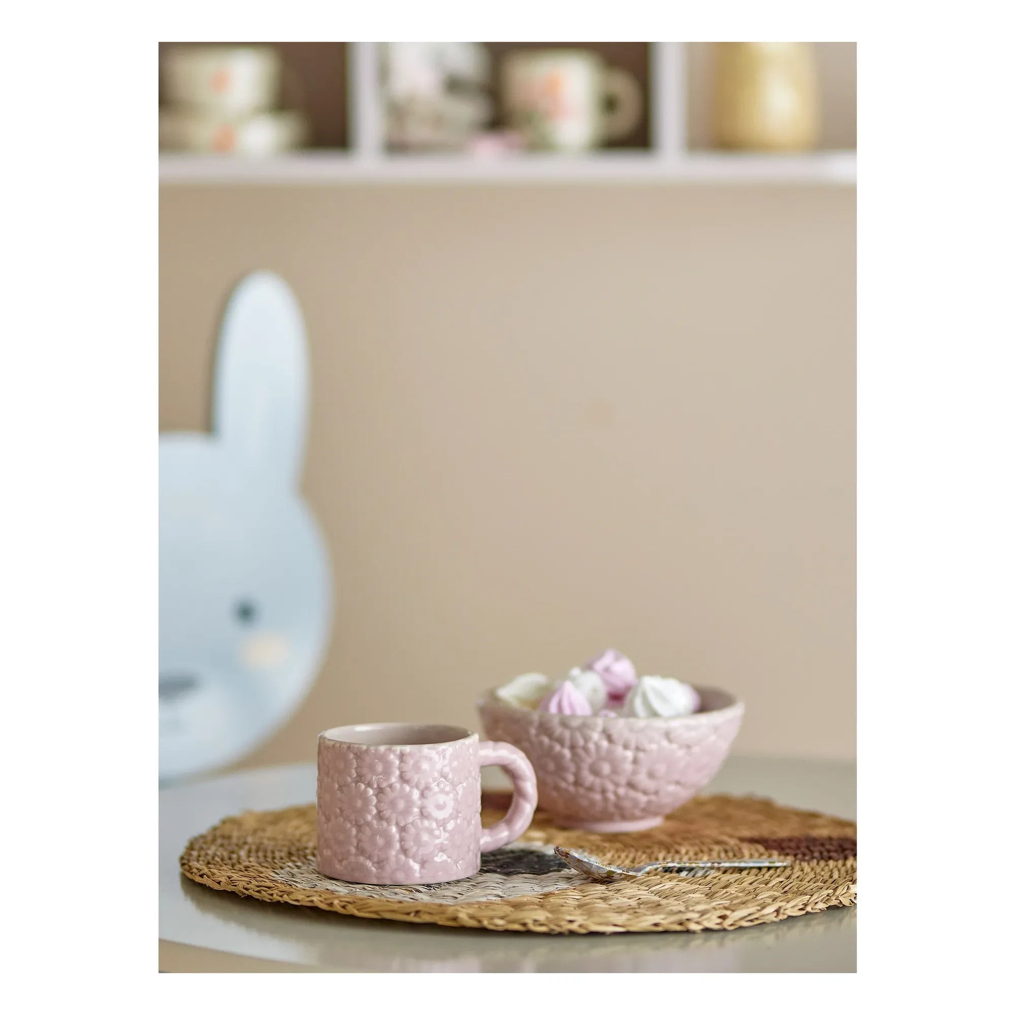 Bloomingville Mini - Taza de cerámica Benji | Rosa