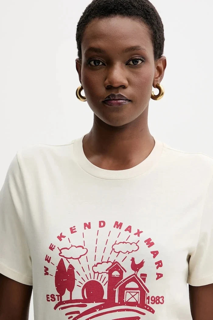 Camiseta de algodón CLOWN de Weekend Max Mara