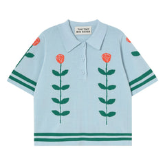 La Hermanita Grande - Polo Chloé Rosas Algodón | Azul
