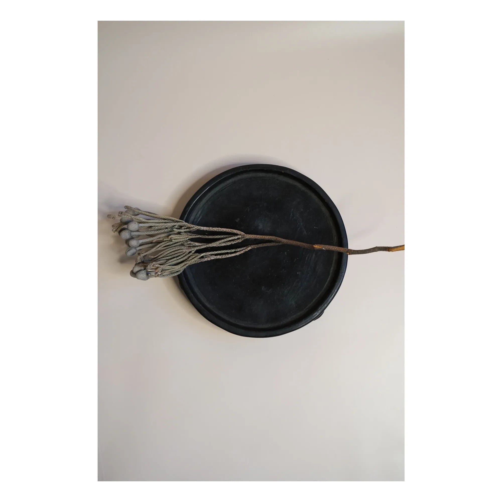 Woodmata - Plato de loza de terracota | Negro