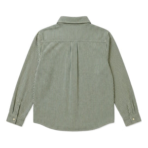 Hundred Pieces - Enzo Camisa a rayas | Verde oscuro