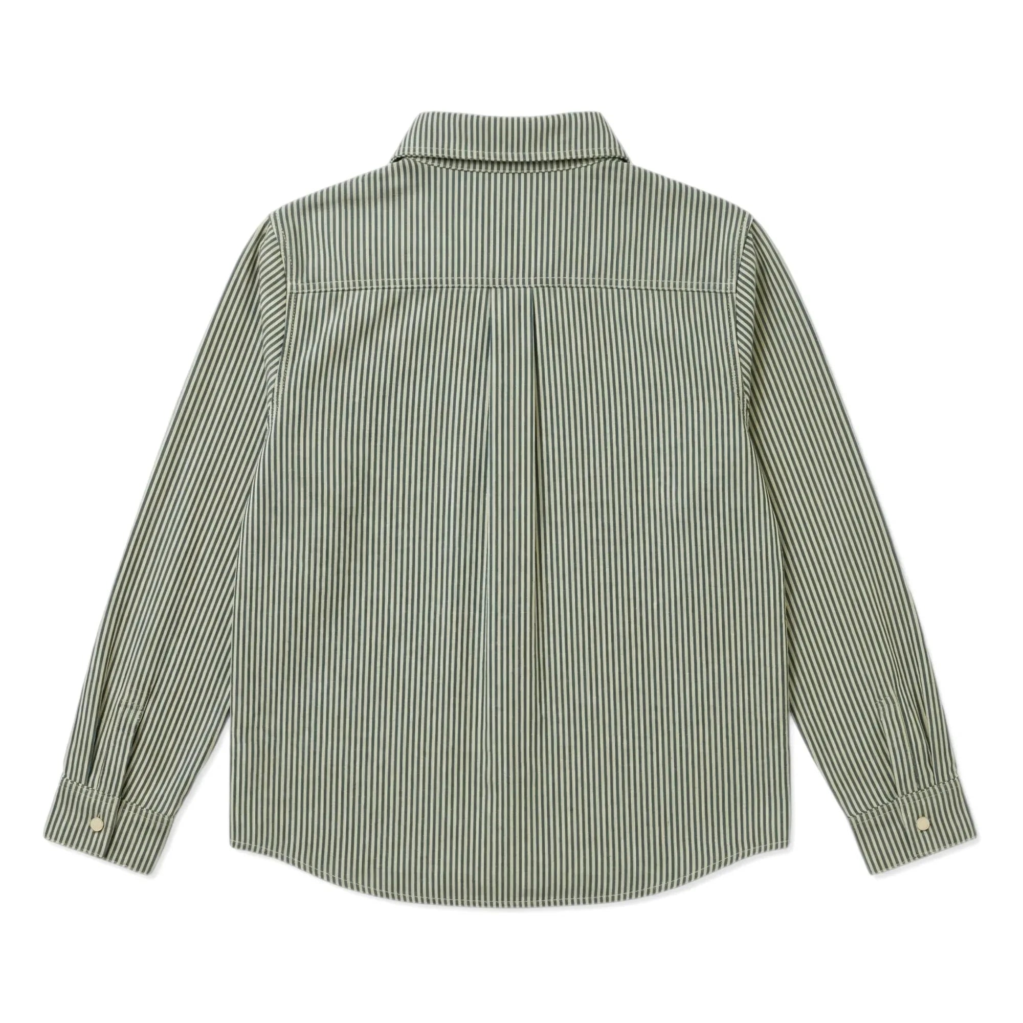 Hundred Pieces - Enzo Camisa a rayas | Verde oscuro