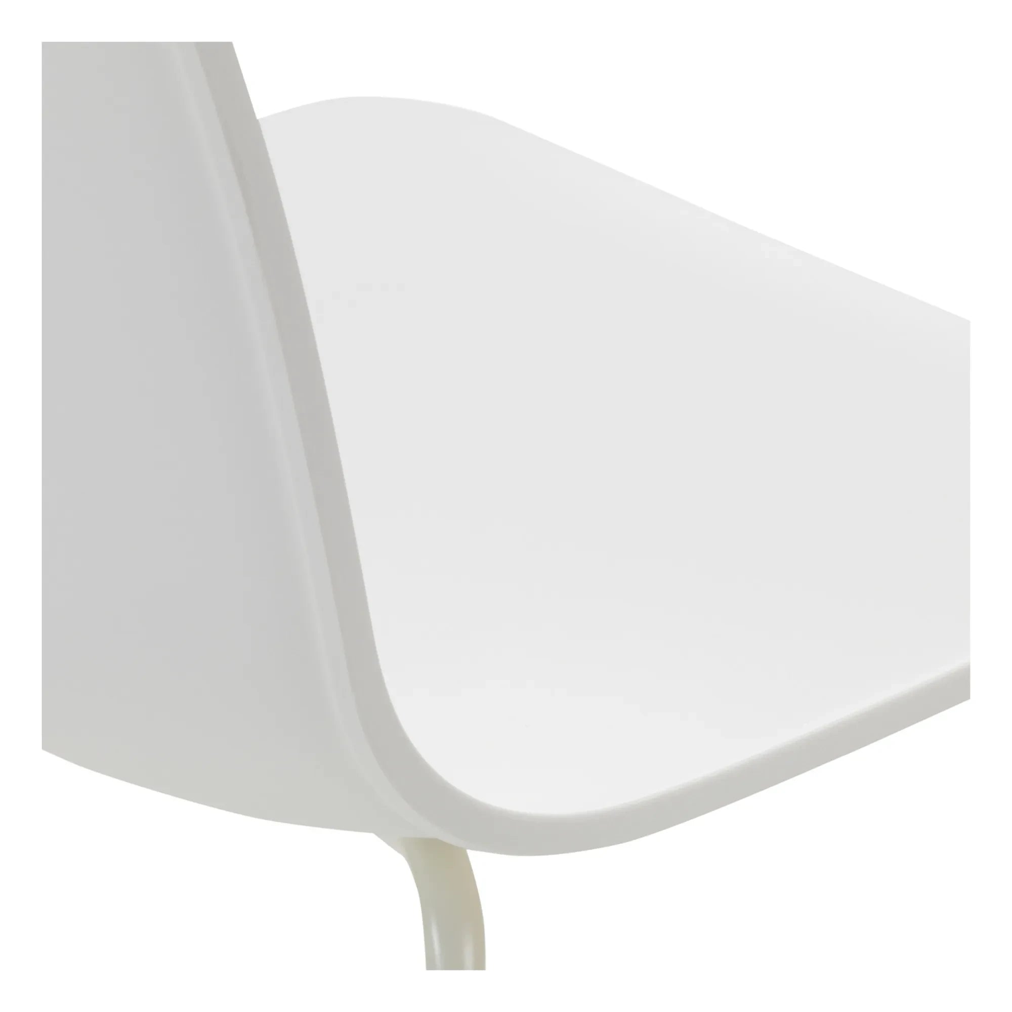 Vitra - Silla con patas de tubo Hal RE - Jasper Morrison | Algodón Blanco
