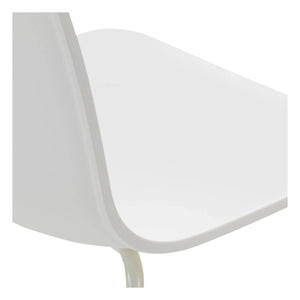 Vitra - Silla con patas de tubo Hal RE - Jasper Morrison | Algodón Blanco