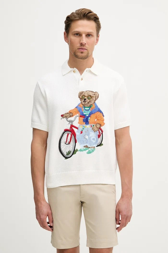 Polo Ralph Lauren camiseta de piqué de algodón para hombre