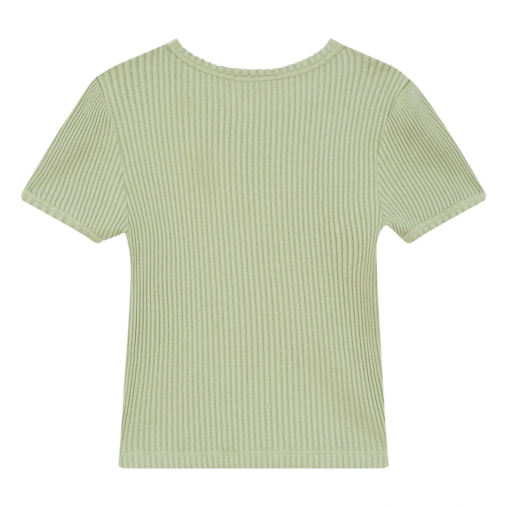 Hundred Pieces - Nova organik pamuk T-shirt | Badem yeşili