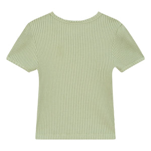 Hundred Pieces - Nova organik pamuk T-shirt | Badem yeşili