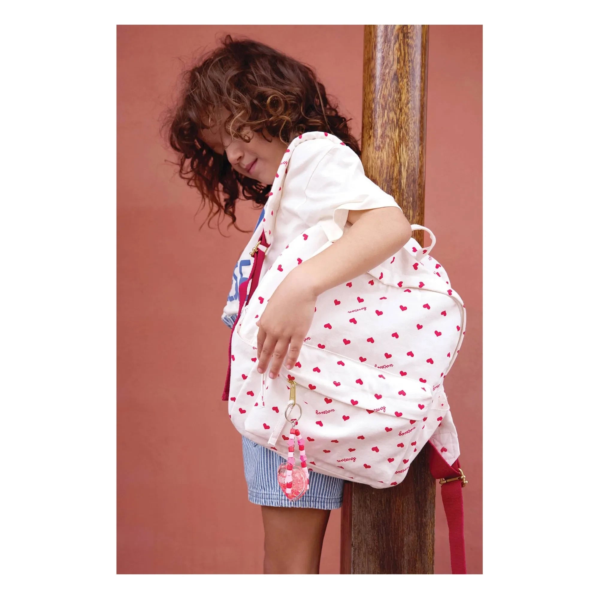 Bonton - Mochila PM Hearts | Crudo