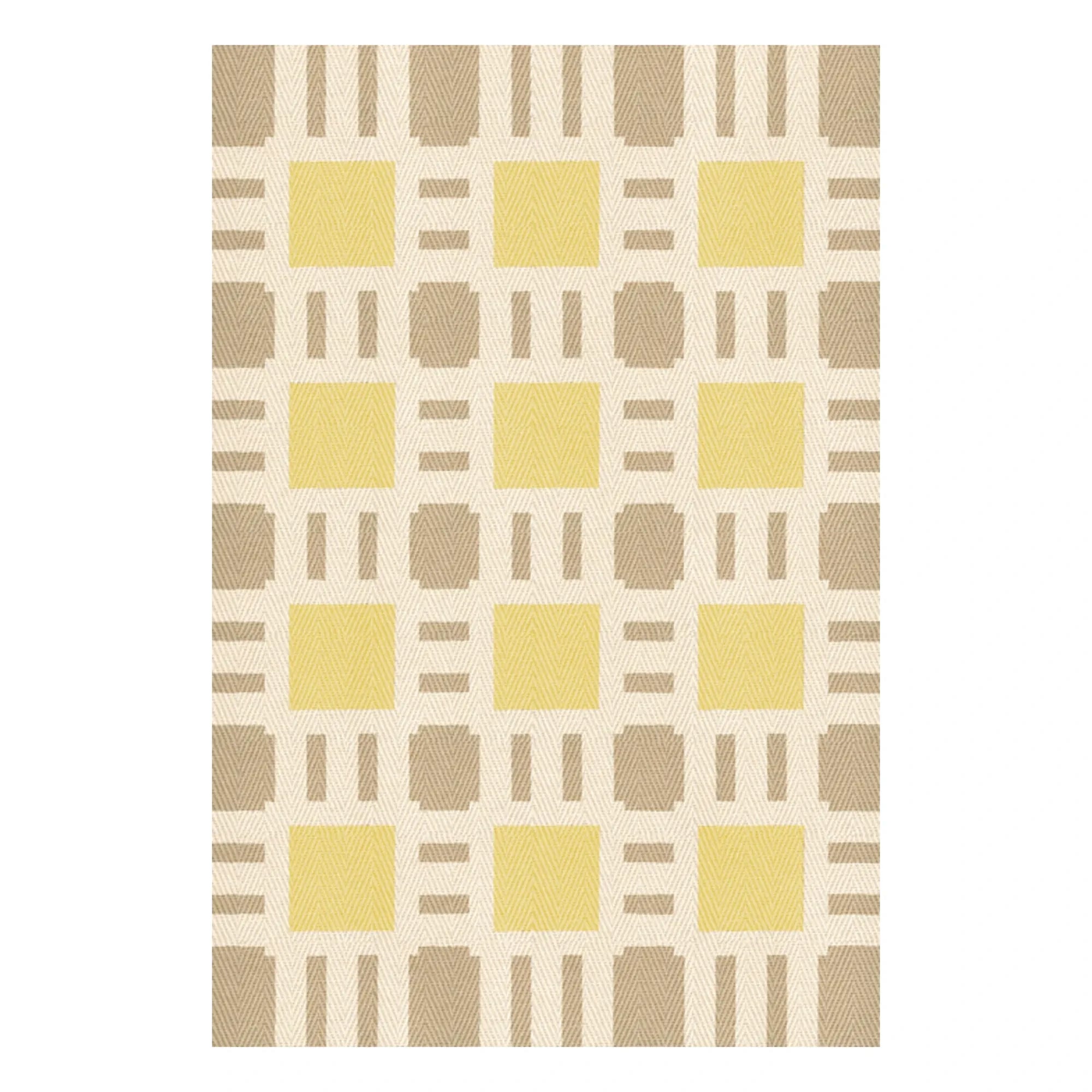 Layered - Alfombra de yute para el brunch, Evelina Kroon | Amarillo pálido