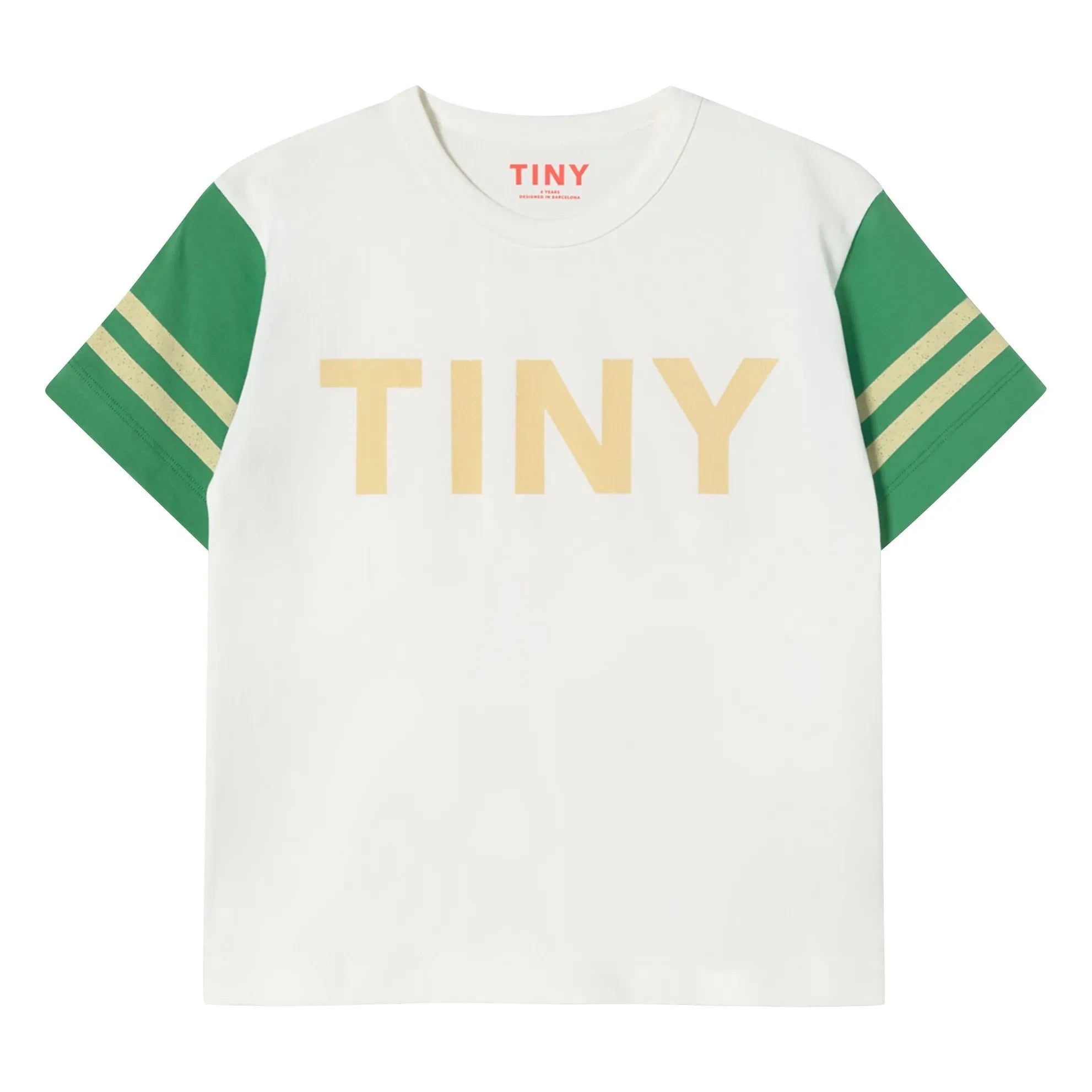 Tinycottons - Camiseta de algodón orgánico con bloques de color Tiny | Blanco