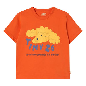 Tinycottons - Tiny 26 Camiseta de Perro de Algodón Orgánico | Naranja