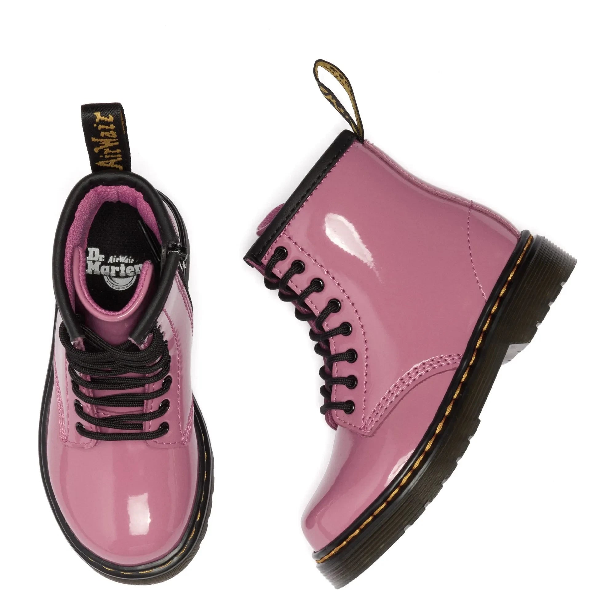 Dr Martens - 1460 J Bota con cordones y charol | Rosa