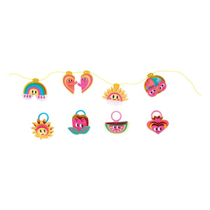 Omy x Gallimard Jeunesse - Set de 4 anillos y 4 colgantes para hacer
