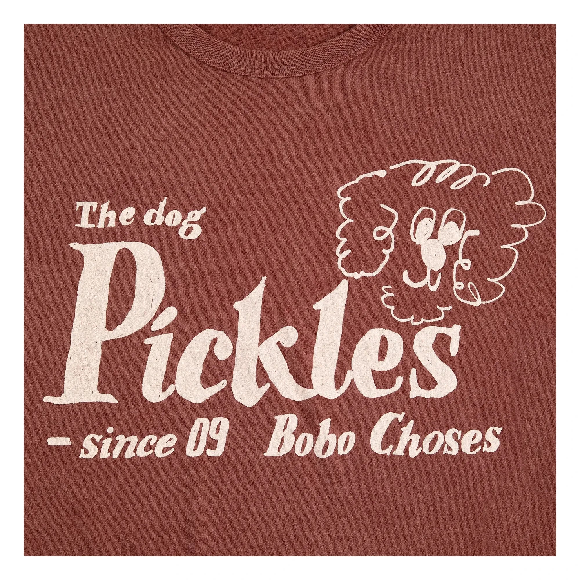 Bobo Choses - La camiseta de algodón orgánico Dog Pickles | Marrón