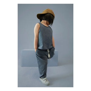 Gray Label - Top orgánico de algodón en caja | Azul grisáceo