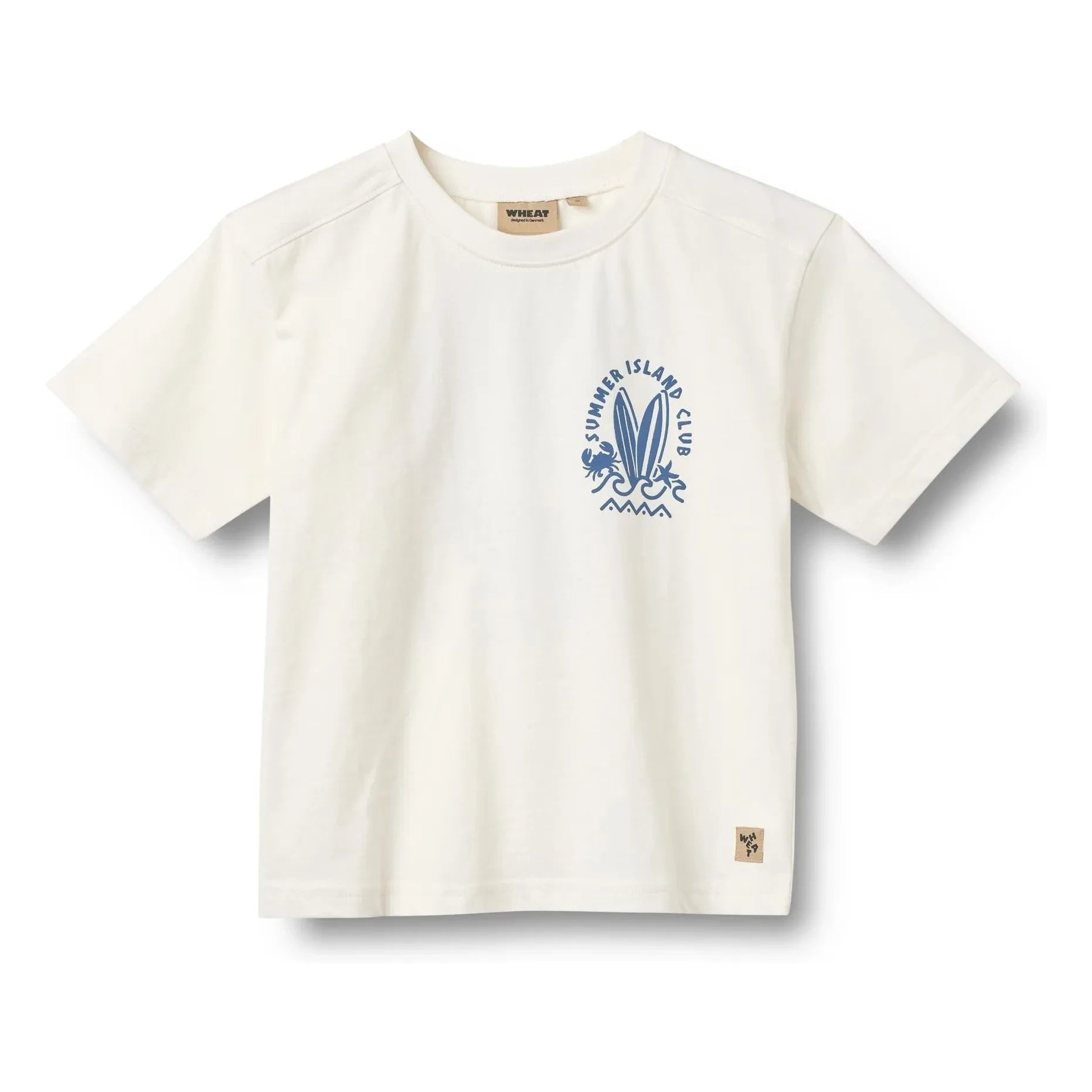Trigo - Camiseta de algodón orgánico Benno | Blanco