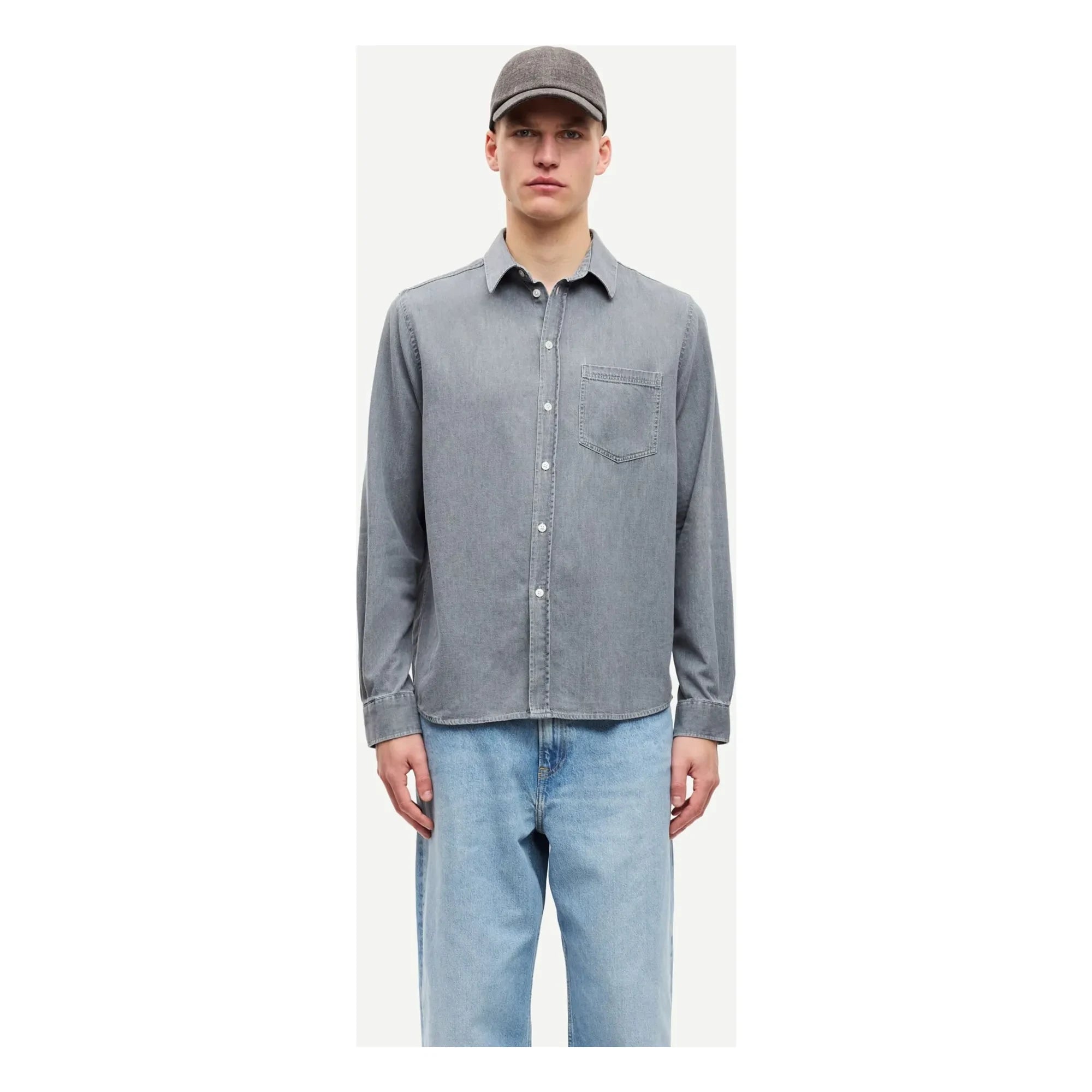 Samsoe Samsoe - Camisa Saryan P 15248 Algodón orgánico | Azul Claro