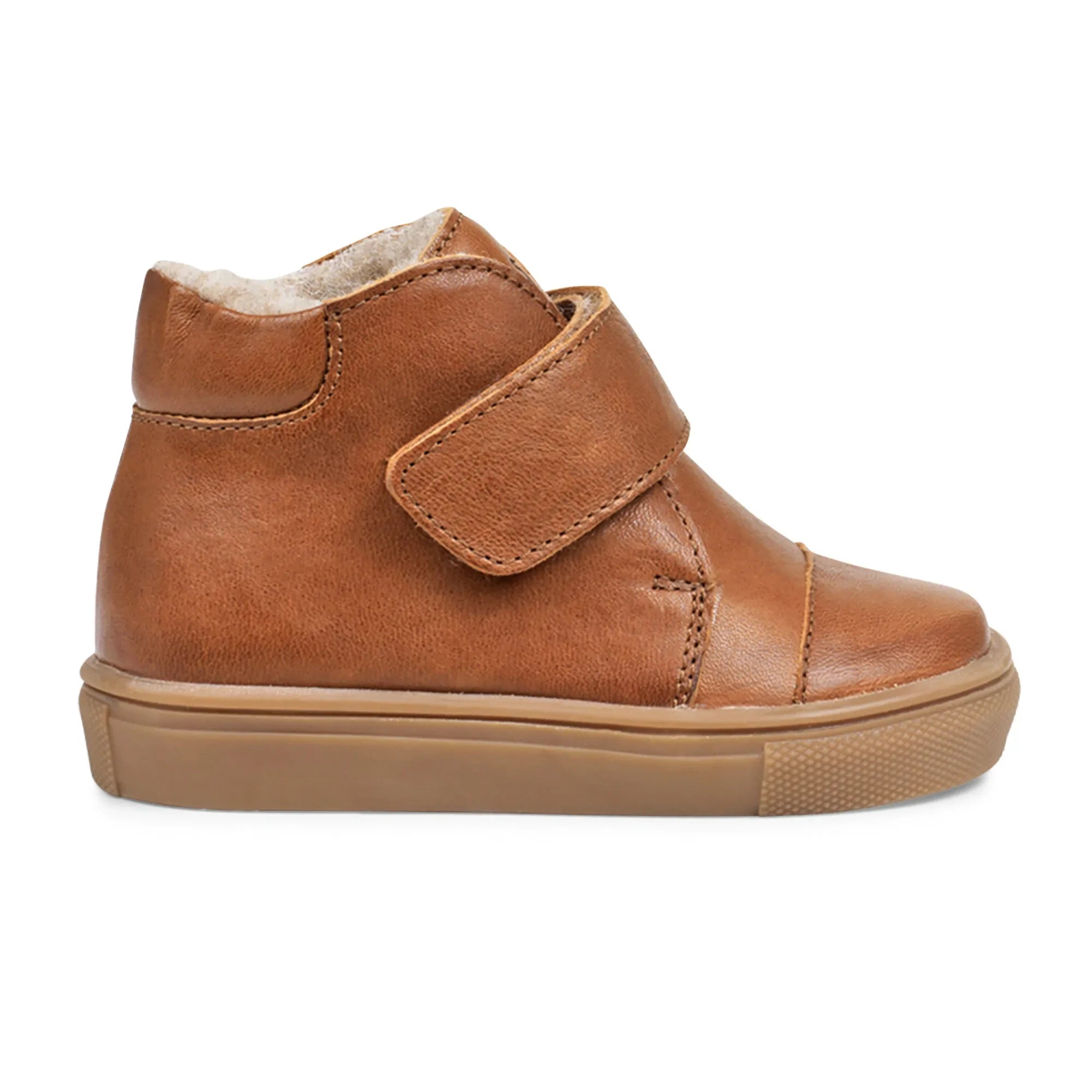 Petit Nord - Zapatillas Toasty 1 con forro de sherpa y velcro | Coñac