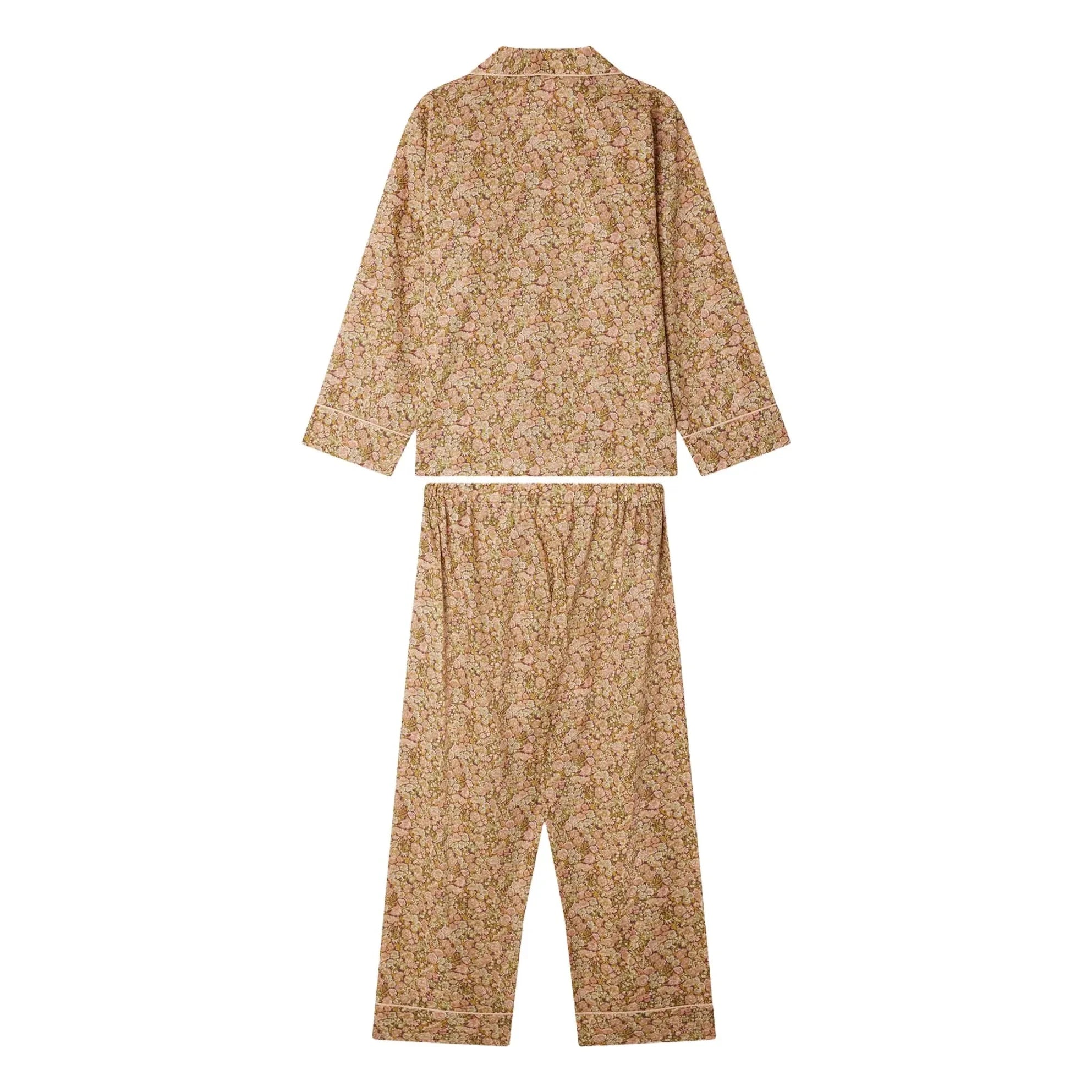 Bonpoint - Pijama con Broches de Algodón Orgánico Liberty | Malva