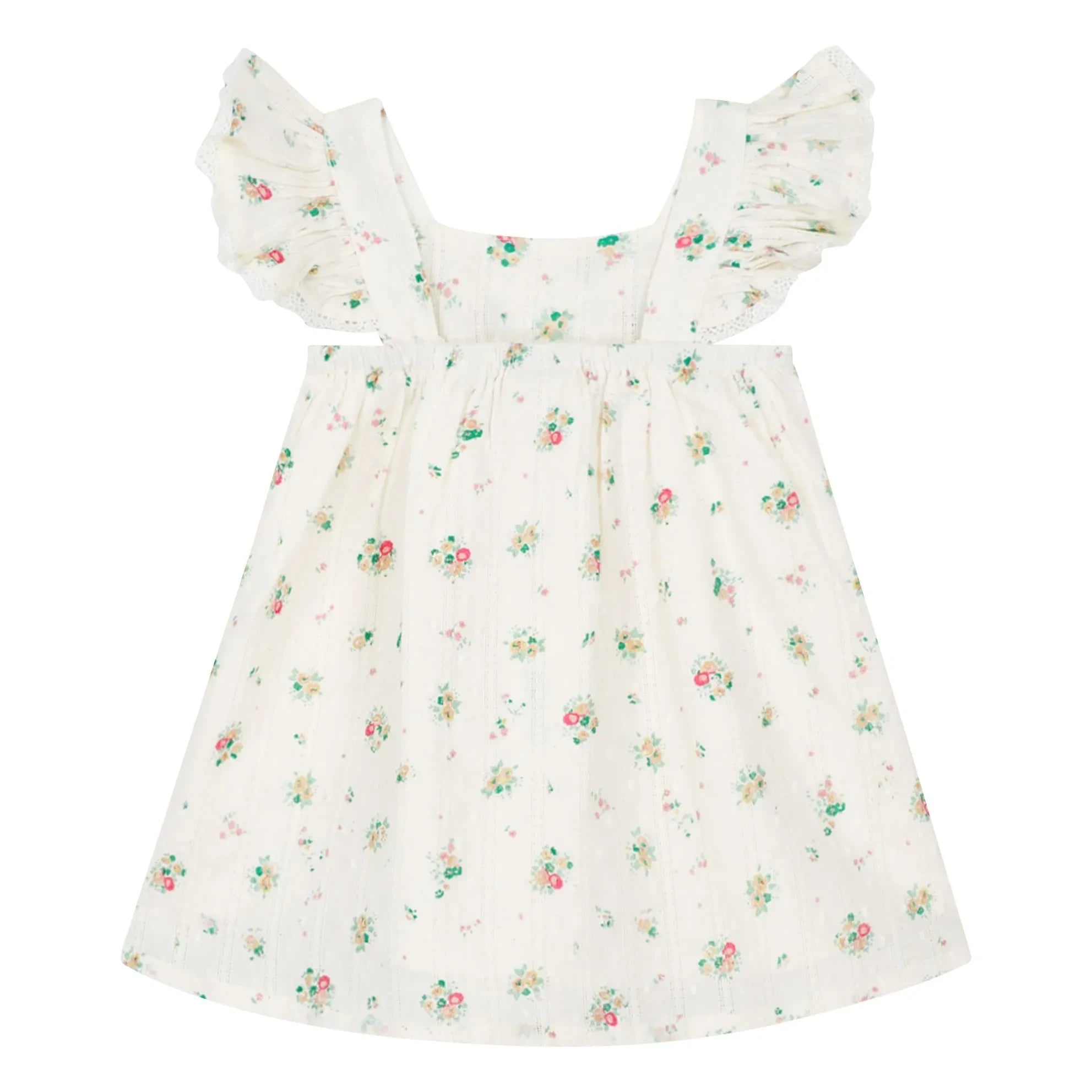 Bonton - Vestido de ramilletes Nadine Pointelle | Blanco