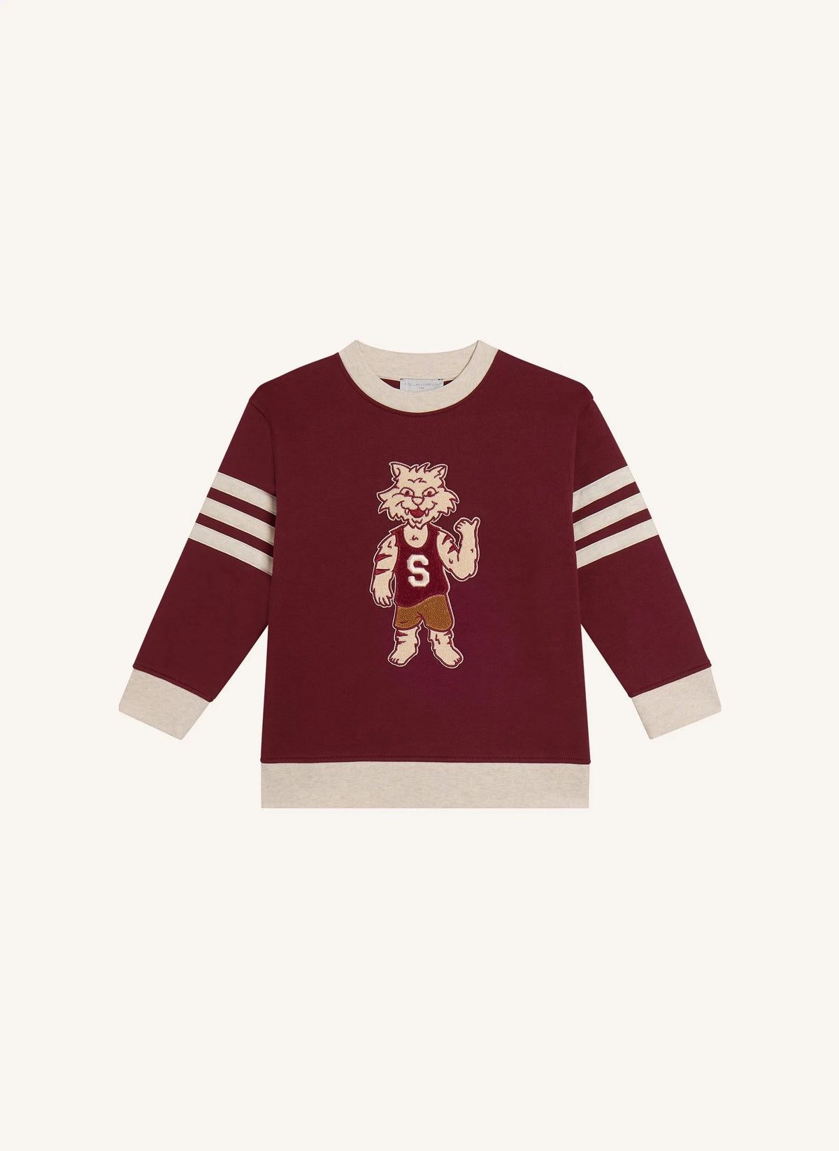 Stella McCartney Kids - Kolej sweatshirt | Koyu kırmızı