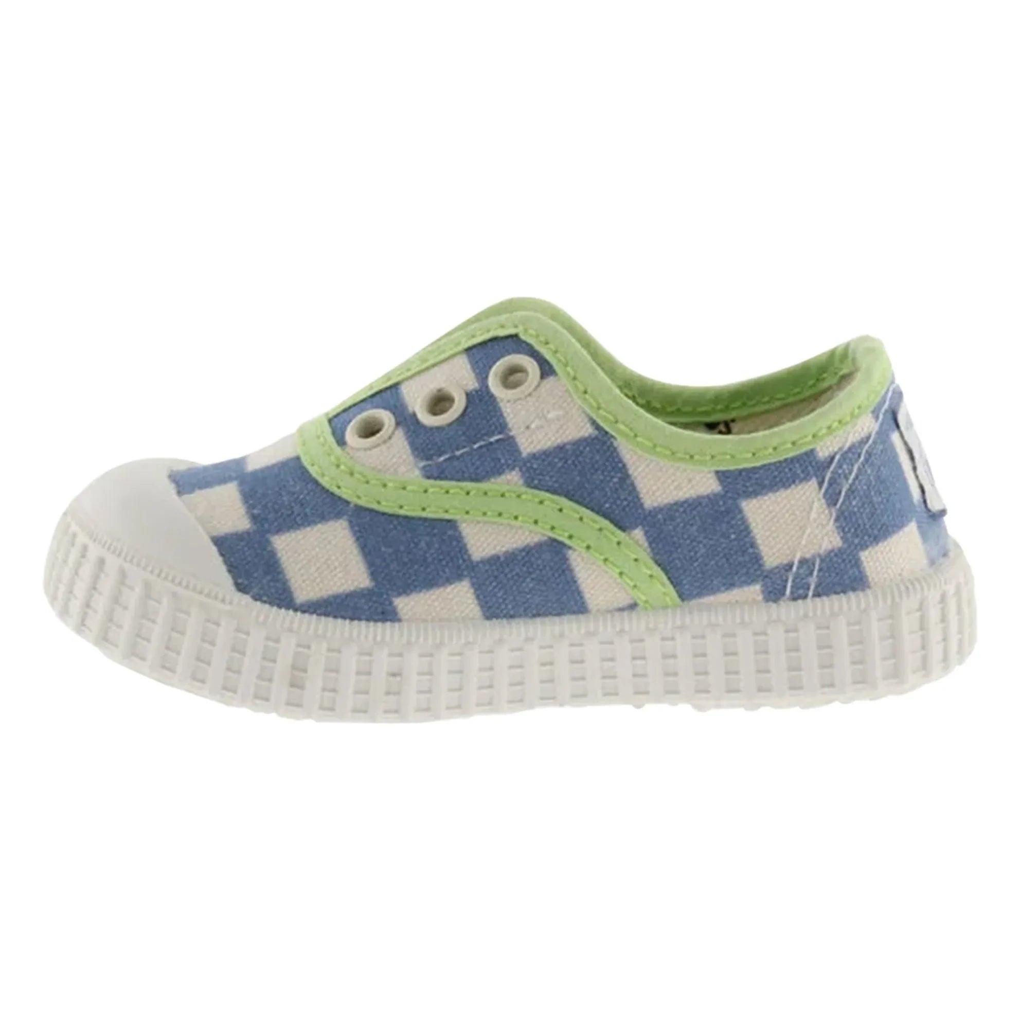 Victoria - Zapatillas de lona a cuadros | Azul