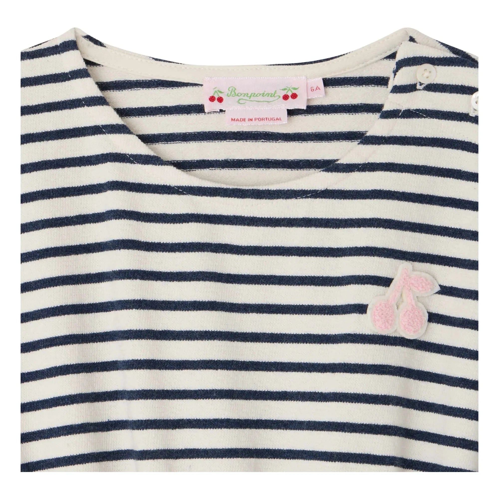 Bonpoint - Vestido a rayas Celima | Crudo