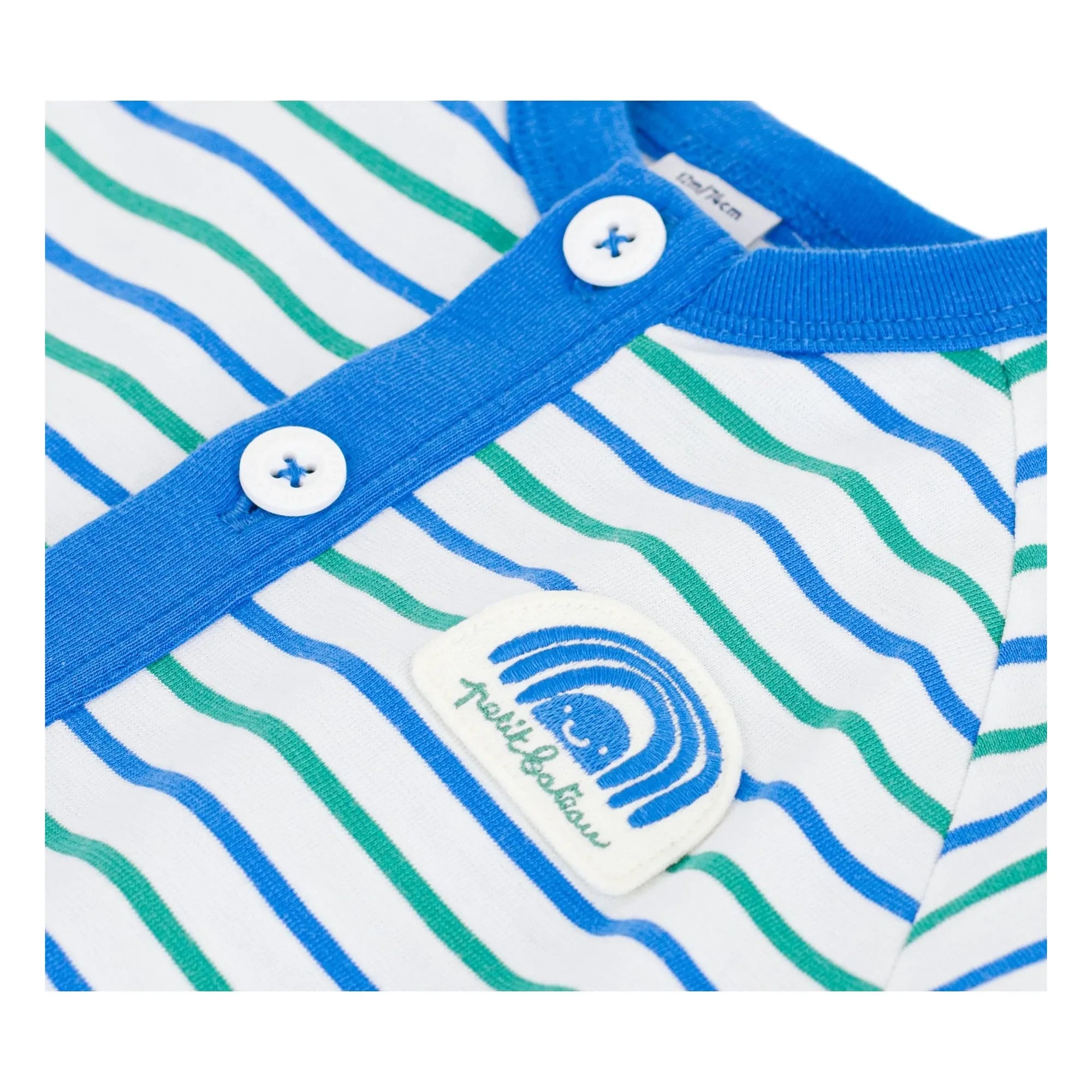 Petit Bateau - Mono de rayas | Azul